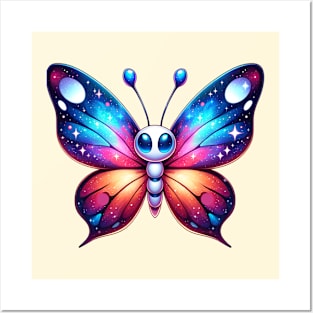 A Cute Galaxy Butterfly Posters and Art